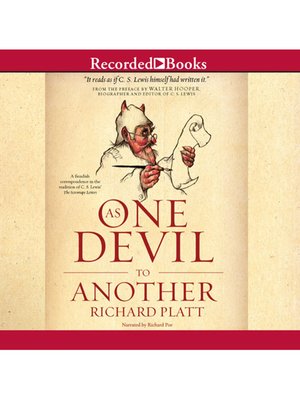 cover image of As One Devil to Another